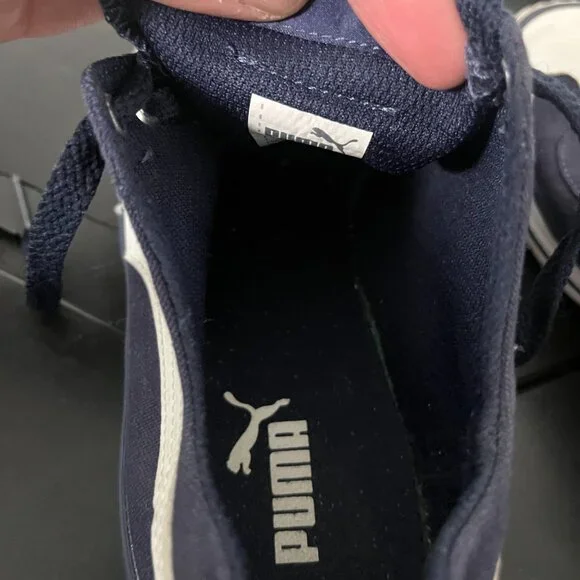 PUMA Men's 917 Fun Casual Sneakers Navy Blue/White US Size 7.5 EUC - Picture 3 of 7